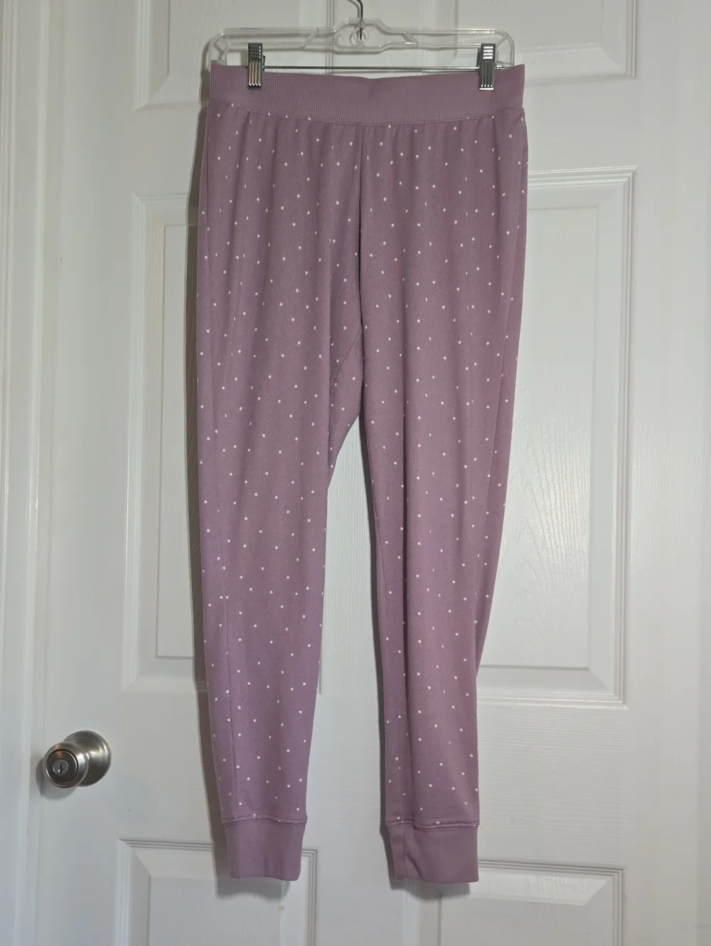 Stars Above Mauve Purple Dot Lounge Joggers Size Medium